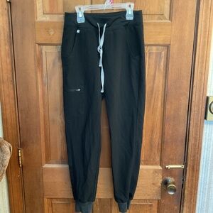 Figs Technical Collection Womens Joggers Scrub Pants Black Size XS